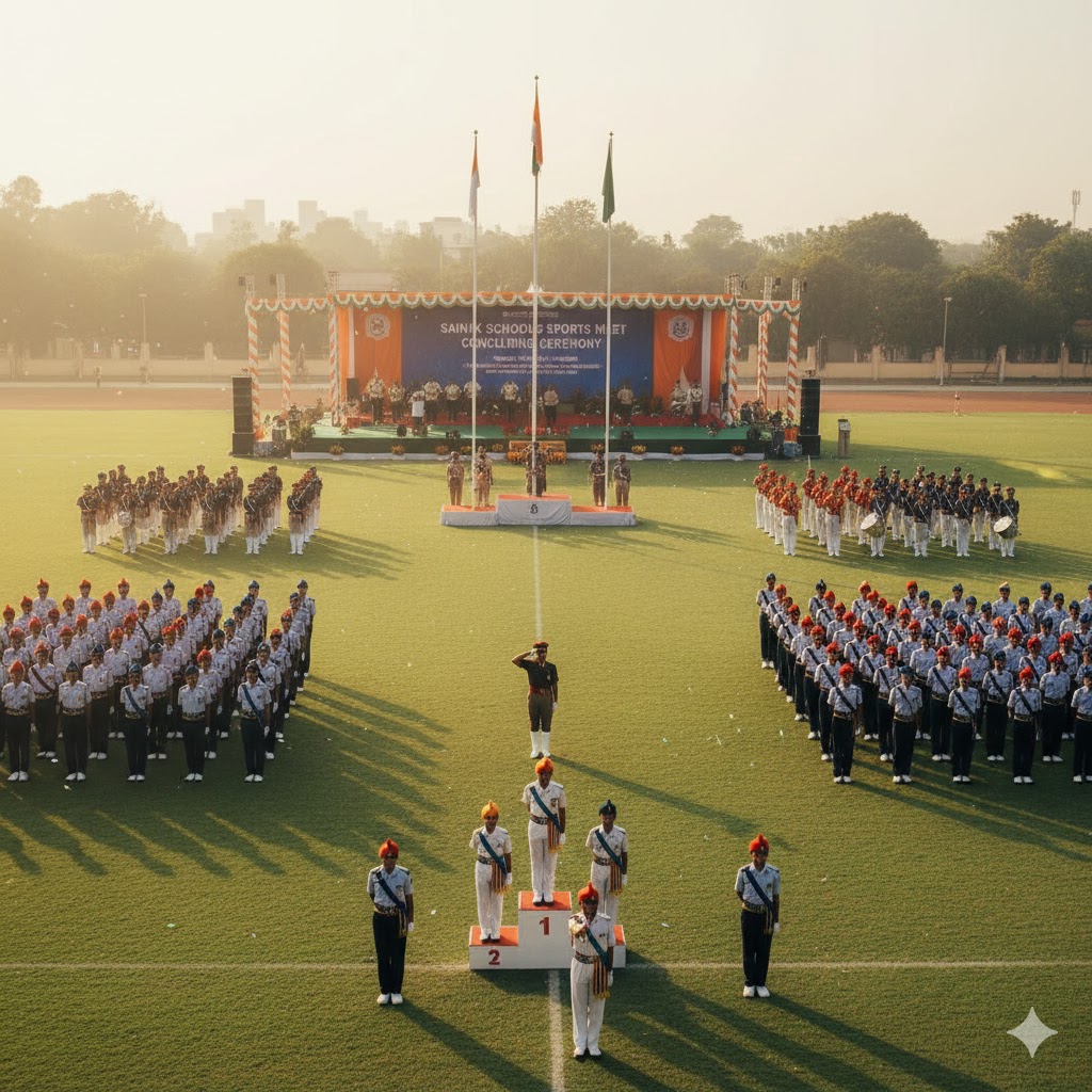Sainik School Sports Meet Concluding